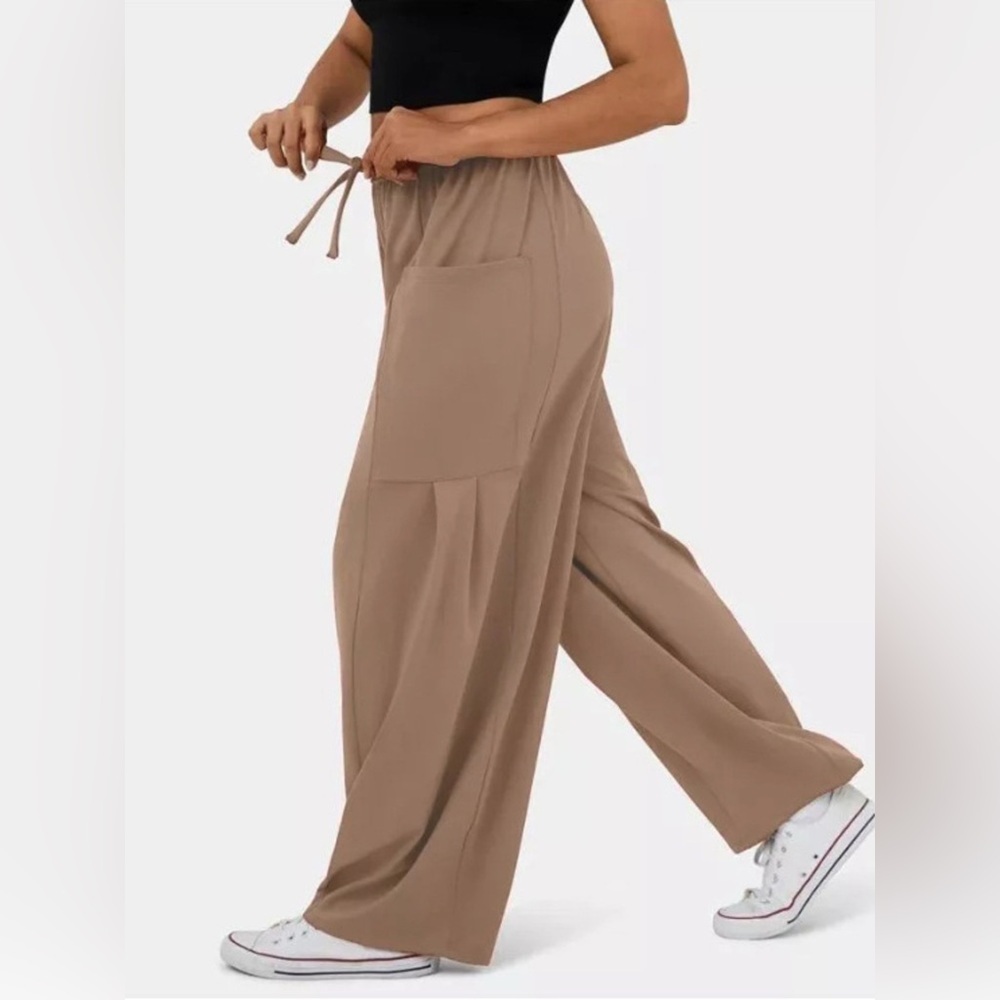 Drawstring Wide Leg Pants - Picture 2 of 12